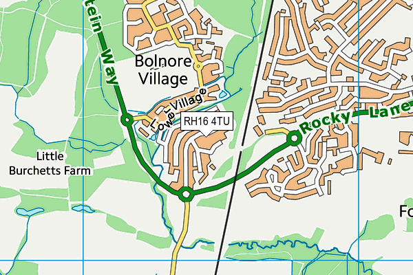 RH16 4TU map - OS VectorMap District (Ordnance Survey)