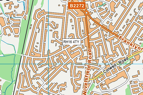 RH16 4TY map - OS VectorMap District (Ordnance Survey)