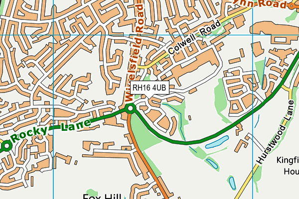 RH16 4UB map - OS VectorMap District (Ordnance Survey)