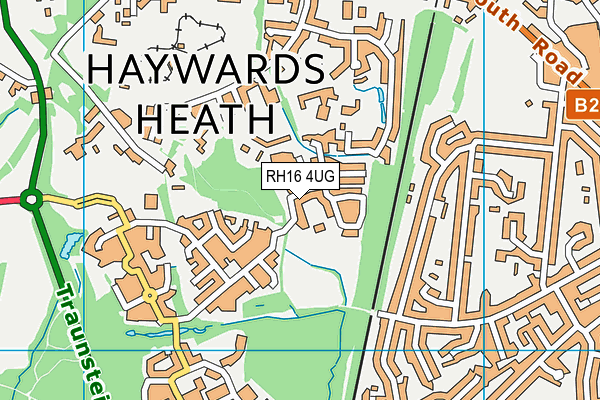 RH16 4UG map - OS VectorMap District (Ordnance Survey)
