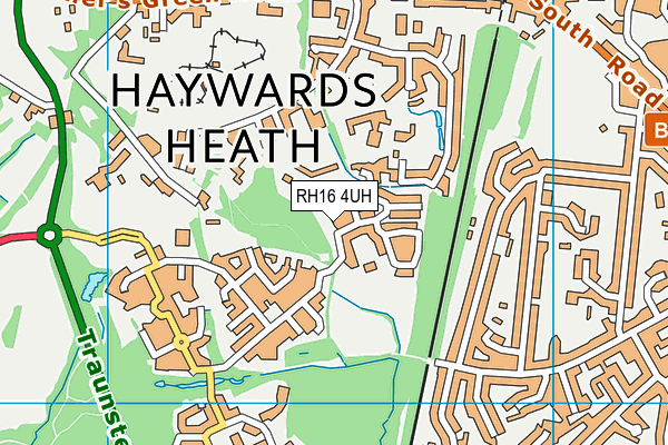 RH16 4UH map - OS VectorMap District (Ordnance Survey)