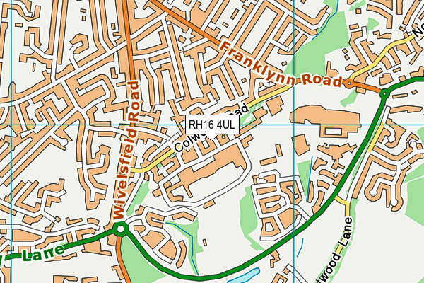 RH16 4UL map - OS VectorMap District (Ordnance Survey)