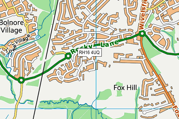 RH16 4UQ map - OS VectorMap District (Ordnance Survey)