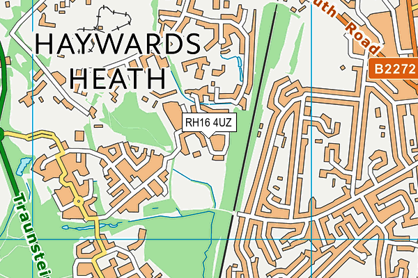 RH16 4UZ map - OS VectorMap District (Ordnance Survey)