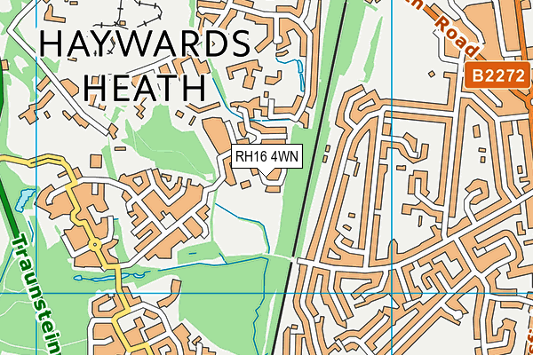 RH16 4WN map - OS VectorMap District (Ordnance Survey)