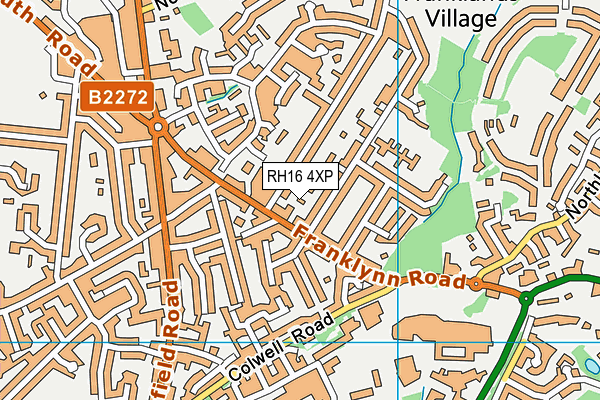RH16 4XP map - OS VectorMap District (Ordnance Survey)