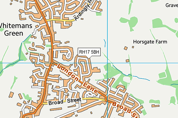 RH17 5BH map - OS VectorMap District (Ordnance Survey)