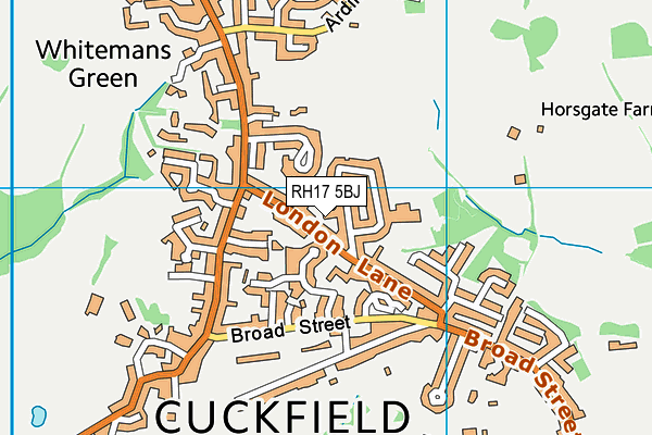 RH17 5BJ map - OS VectorMap District (Ordnance Survey)