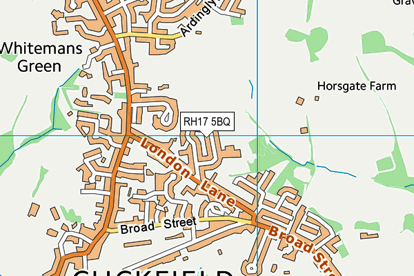 RH17 5BQ map - OS VectorMap District (Ordnance Survey)