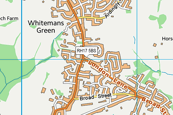 RH17 5BS map - OS VectorMap District (Ordnance Survey)