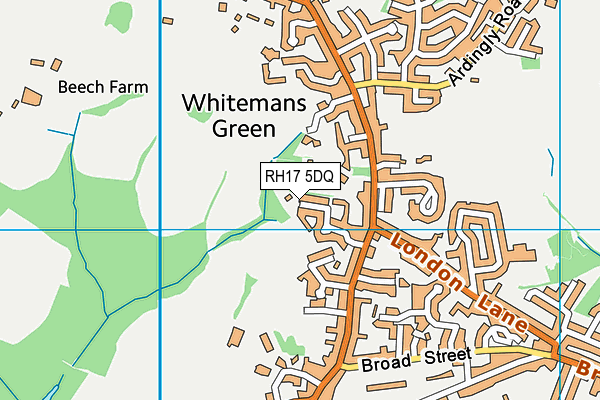 RH17 5DQ map - OS VectorMap District (Ordnance Survey)