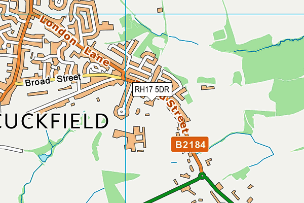 RH17 5DR map - OS VectorMap District (Ordnance Survey)