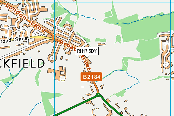 RH17 5DY map - OS VectorMap District (Ordnance Survey)