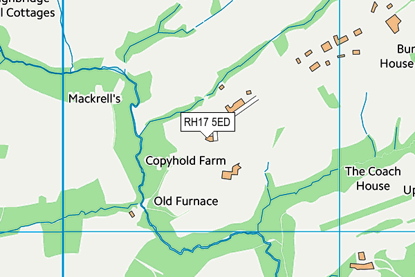 RH17 5ED map - OS VectorMap District (Ordnance Survey)