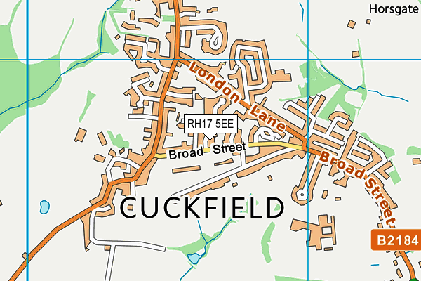 RH17 5EE map - OS VectorMap District (Ordnance Survey)