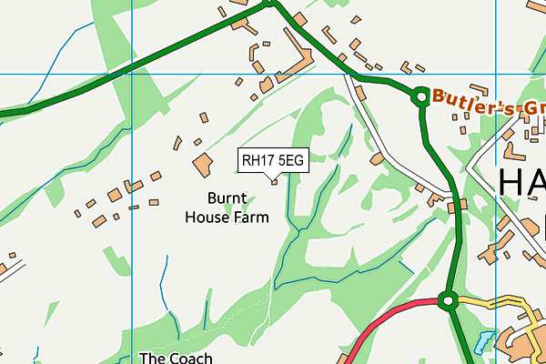 RH17 5EG map - OS VectorMap District (Ordnance Survey)