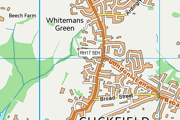 RH17 5EH map - OS VectorMap District (Ordnance Survey)