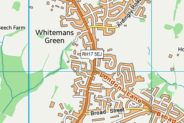 RH17 5EJ map - OS VectorMap District (Ordnance Survey)