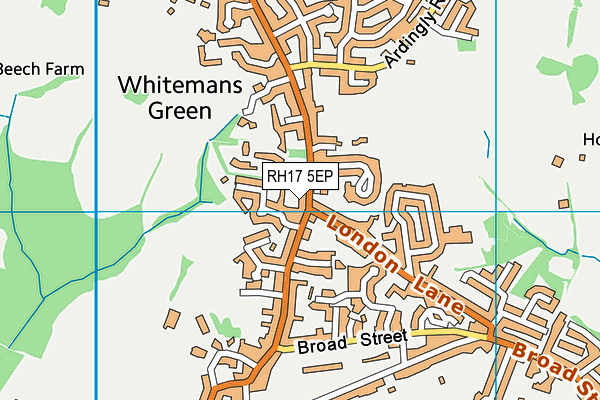 RH17 5EP map - OS VectorMap District (Ordnance Survey)