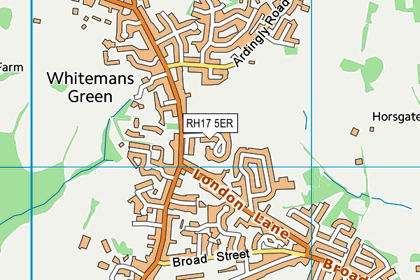 RH17 5ER map - OS VectorMap District (Ordnance Survey)