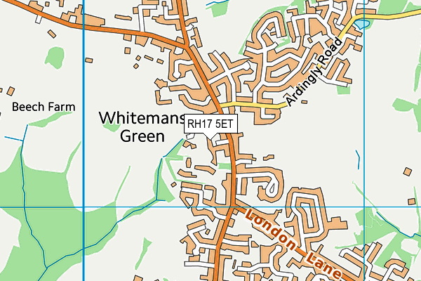 RH17 5ET map - OS VectorMap District (Ordnance Survey)