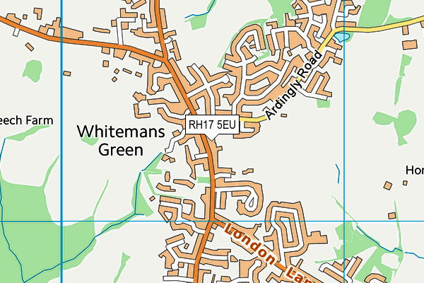 RH17 5EU map - OS VectorMap District (Ordnance Survey)