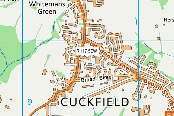 RH17 5EW map - OS VectorMap District (Ordnance Survey)