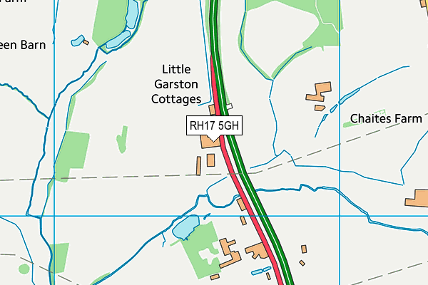 RH17 5GH map - OS VectorMap District (Ordnance Survey)