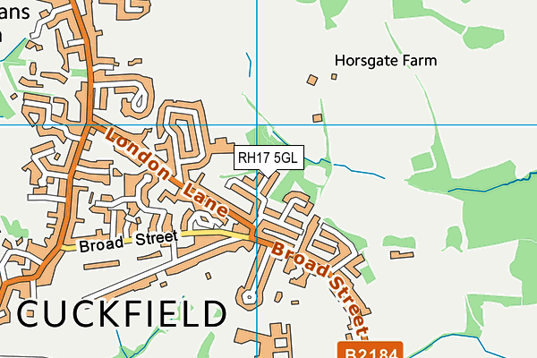 RH17 5GL map - OS VectorMap District (Ordnance Survey)