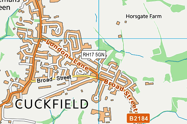 RH17 5GN map - OS VectorMap District (Ordnance Survey)