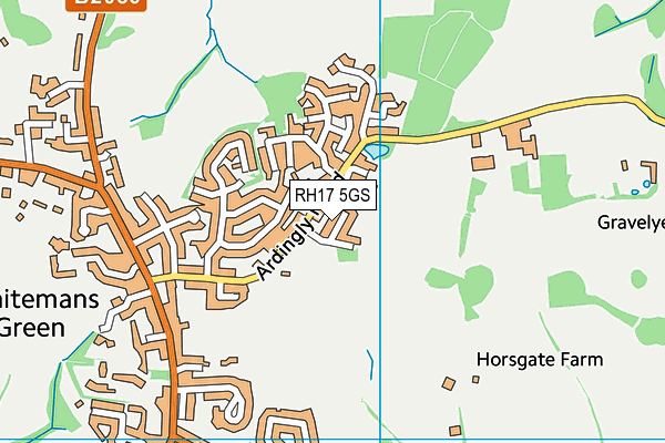 RH17 5GS map - OS VectorMap District (Ordnance Survey)