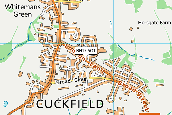 RH17 5GT map - OS VectorMap District (Ordnance Survey)