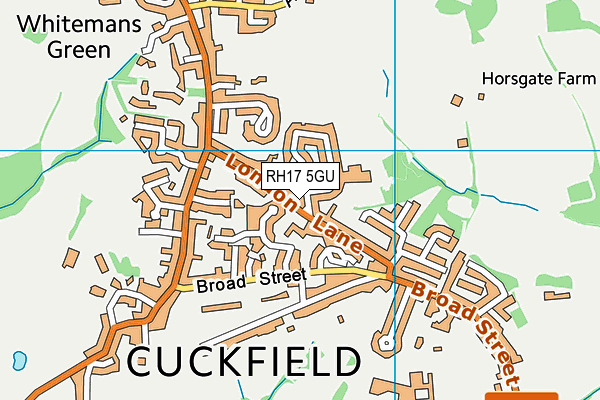 RH17 5GU map - OS VectorMap District (Ordnance Survey)