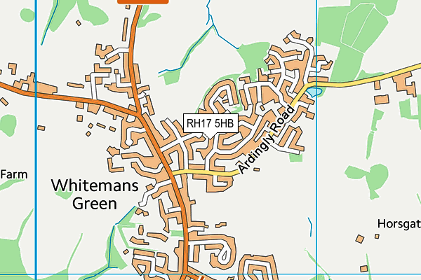 RH17 5HB map - OS VectorMap District (Ordnance Survey)