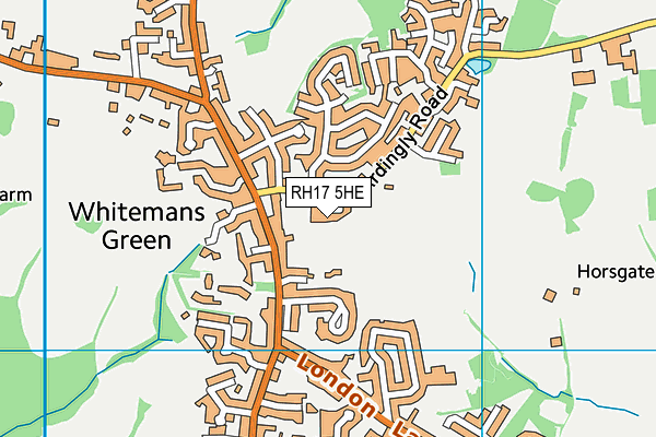 RH17 5HE map - OS VectorMap District (Ordnance Survey)