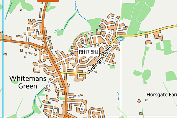 RH17 5HJ map - OS VectorMap District (Ordnance Survey)