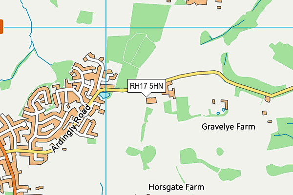 RH17 5HN map - OS VectorMap District (Ordnance Survey)