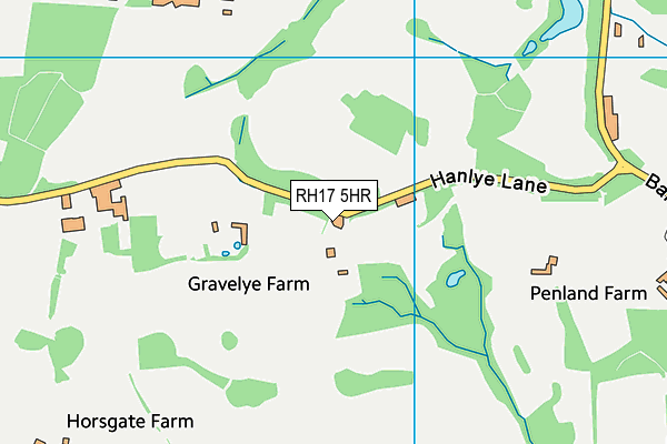 RH17 5HR map - OS VectorMap District (Ordnance Survey)