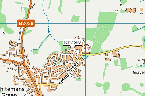 RH17 5HU map - OS VectorMap District (Ordnance Survey)