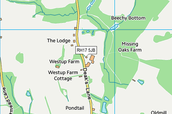 RH17 5JB map - OS VectorMap District (Ordnance Survey)