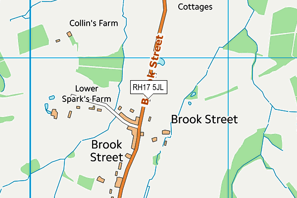 RH17 5JL map - OS VectorMap District (Ordnance Survey)