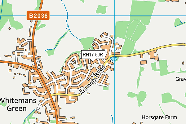 RH17 5JR map - OS VectorMap District (Ordnance Survey)