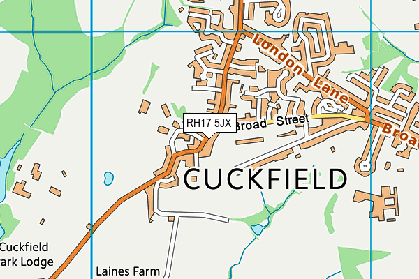 Map of CUCKFIELD BATHROOMS LIMITED at district scale