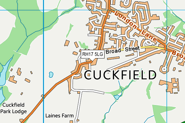 RH17 5LG map - OS VectorMap District (Ordnance Survey)