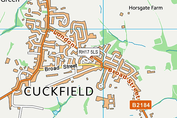 RH17 5LS map - OS VectorMap District (Ordnance Survey)