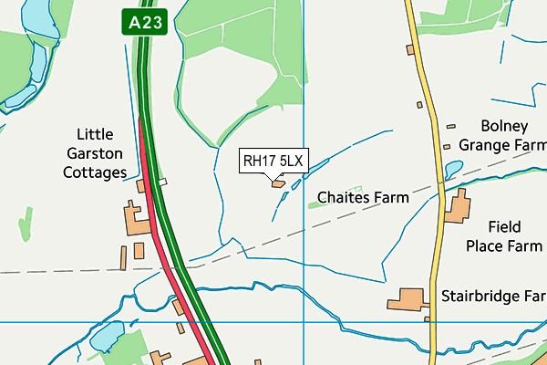 RH17 5LX map - OS VectorMap District (Ordnance Survey)