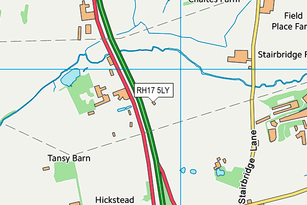 RH17 5LY map - OS VectorMap District (Ordnance Survey)