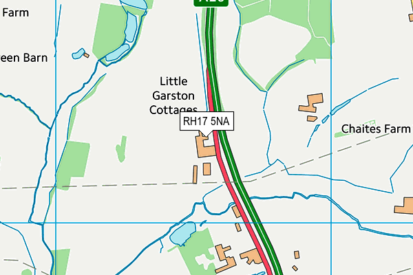 RH17 5NA map - OS VectorMap District (Ordnance Survey)