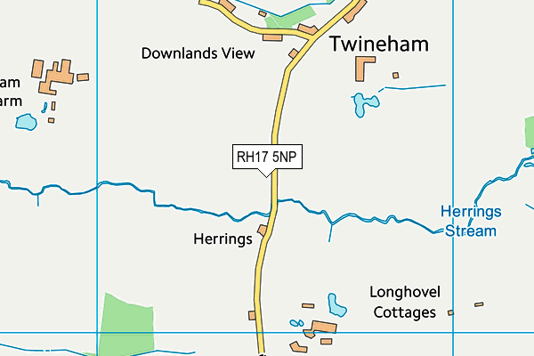 Twineham Recreation Ground map (RH17 5NP) - OS VectorMap District (Ordnance Survey)
