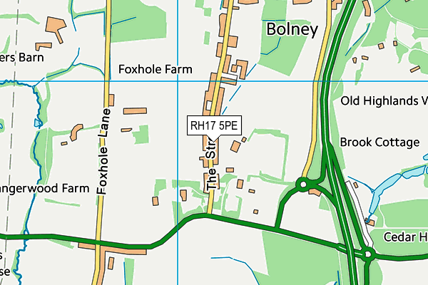 RH17 5PE map - OS VectorMap District (Ordnance Survey)